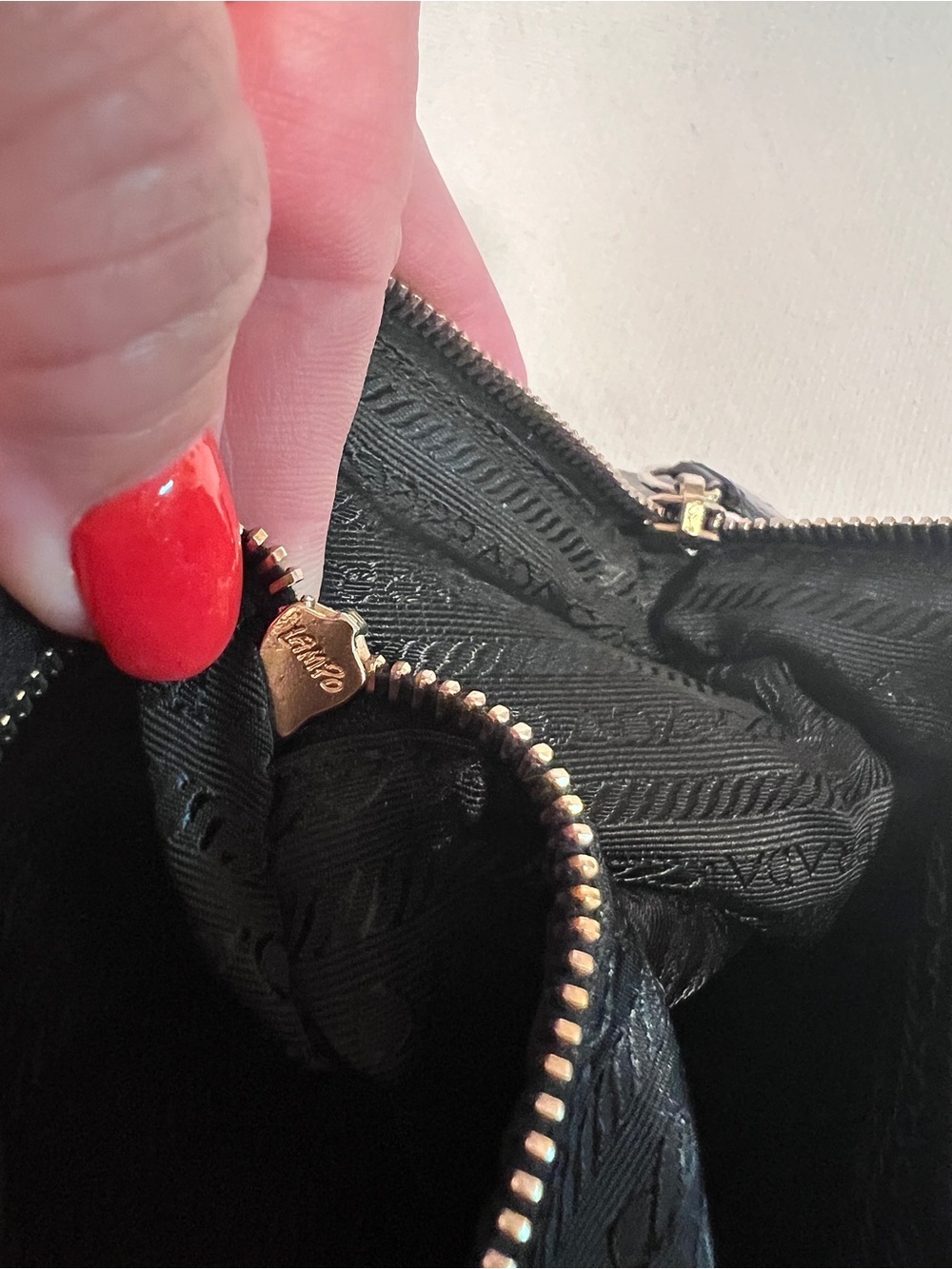 Prada Black Nylon Single-Handle Shoulder Bag with Gold hardware! Offers welcome! - Picture 12 of 16